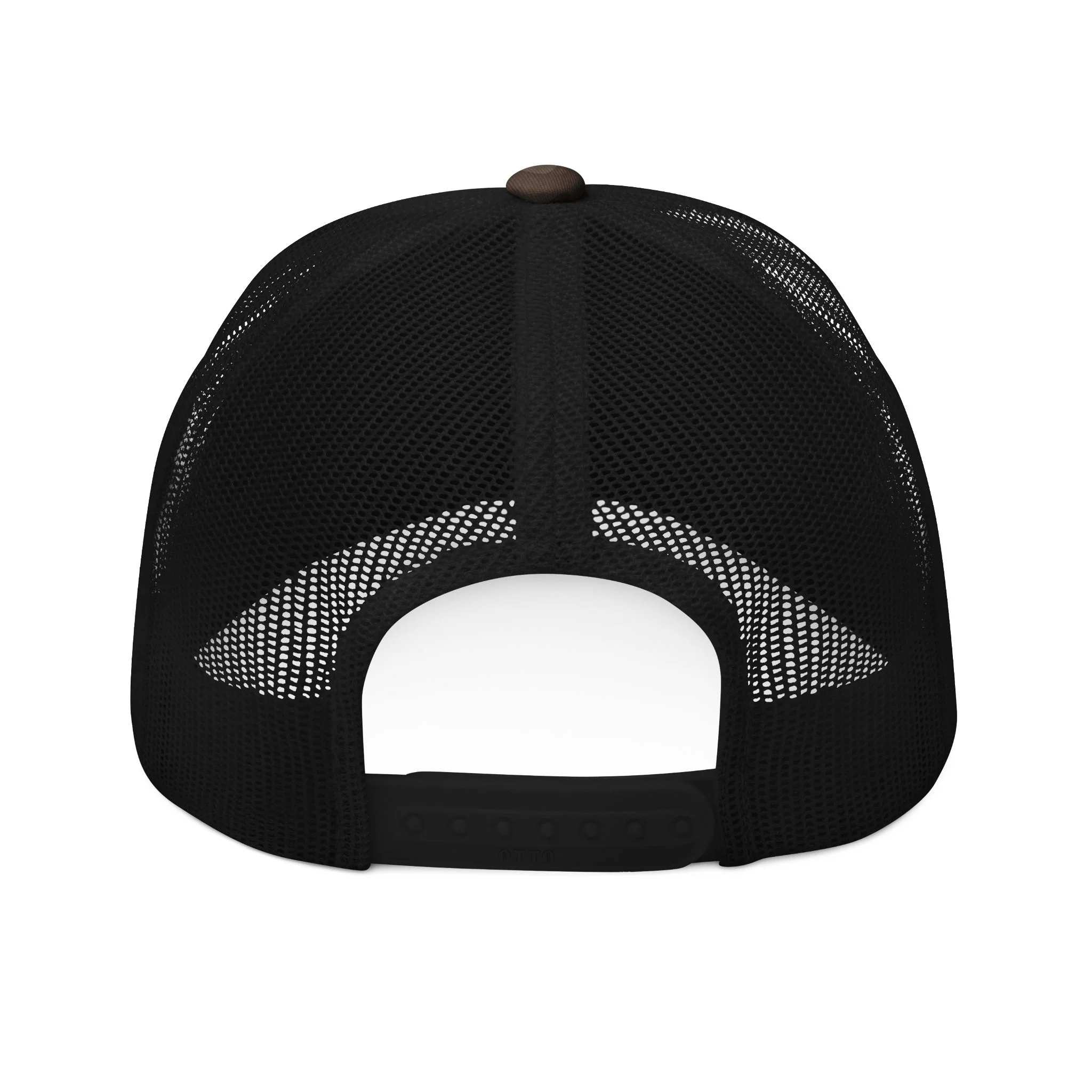 BILLY Camouflage Trucker Hat (Black Horizontal Logo - Embroidery) - Image 6