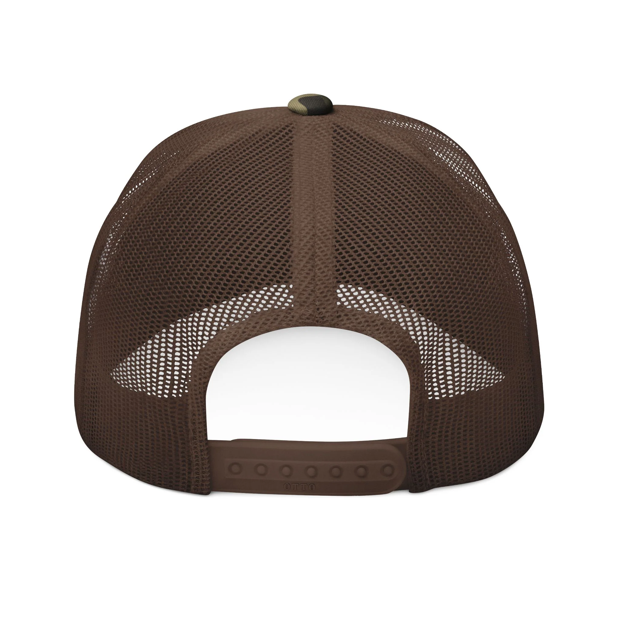 BILLY Camouflage Trucker Hat (White Horizontal Logo - Embroidery) - Image 5