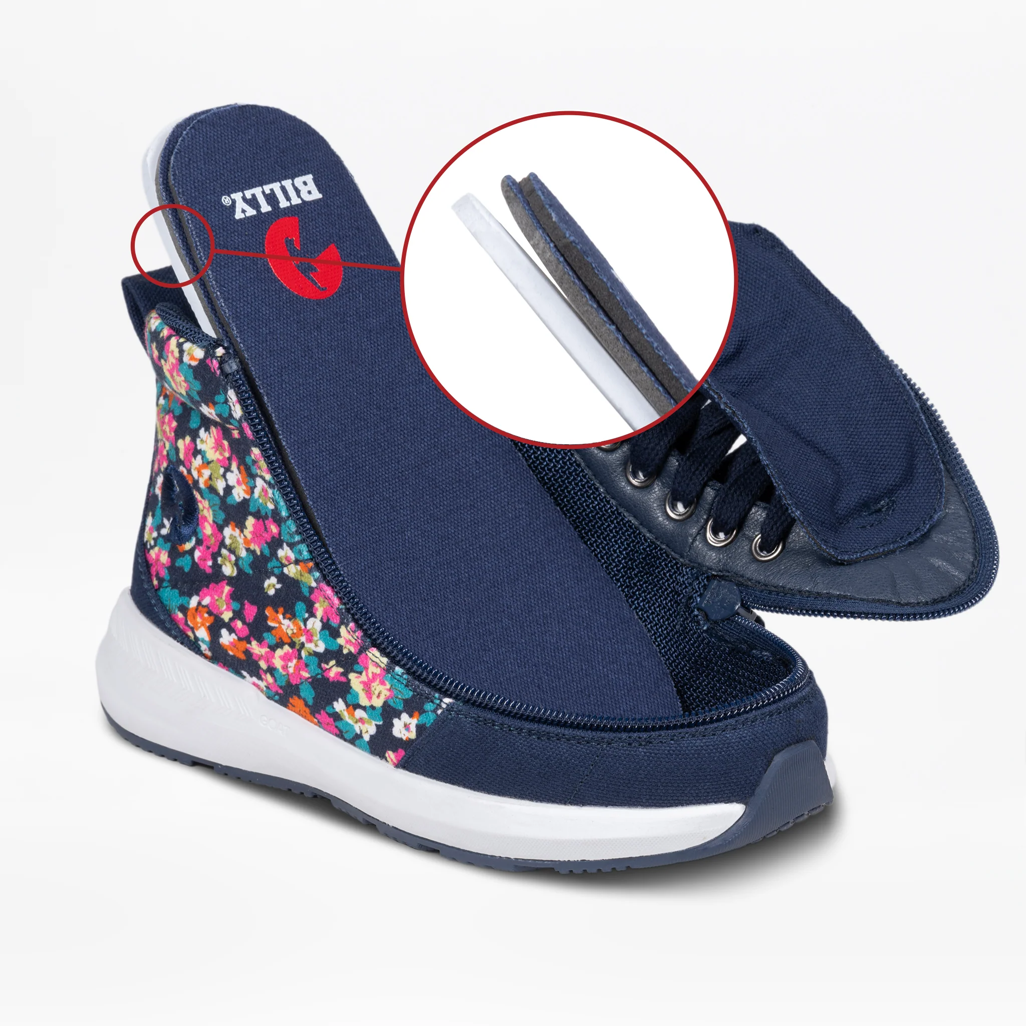 Navy Floral BILLY Goat Classic High - Image 4