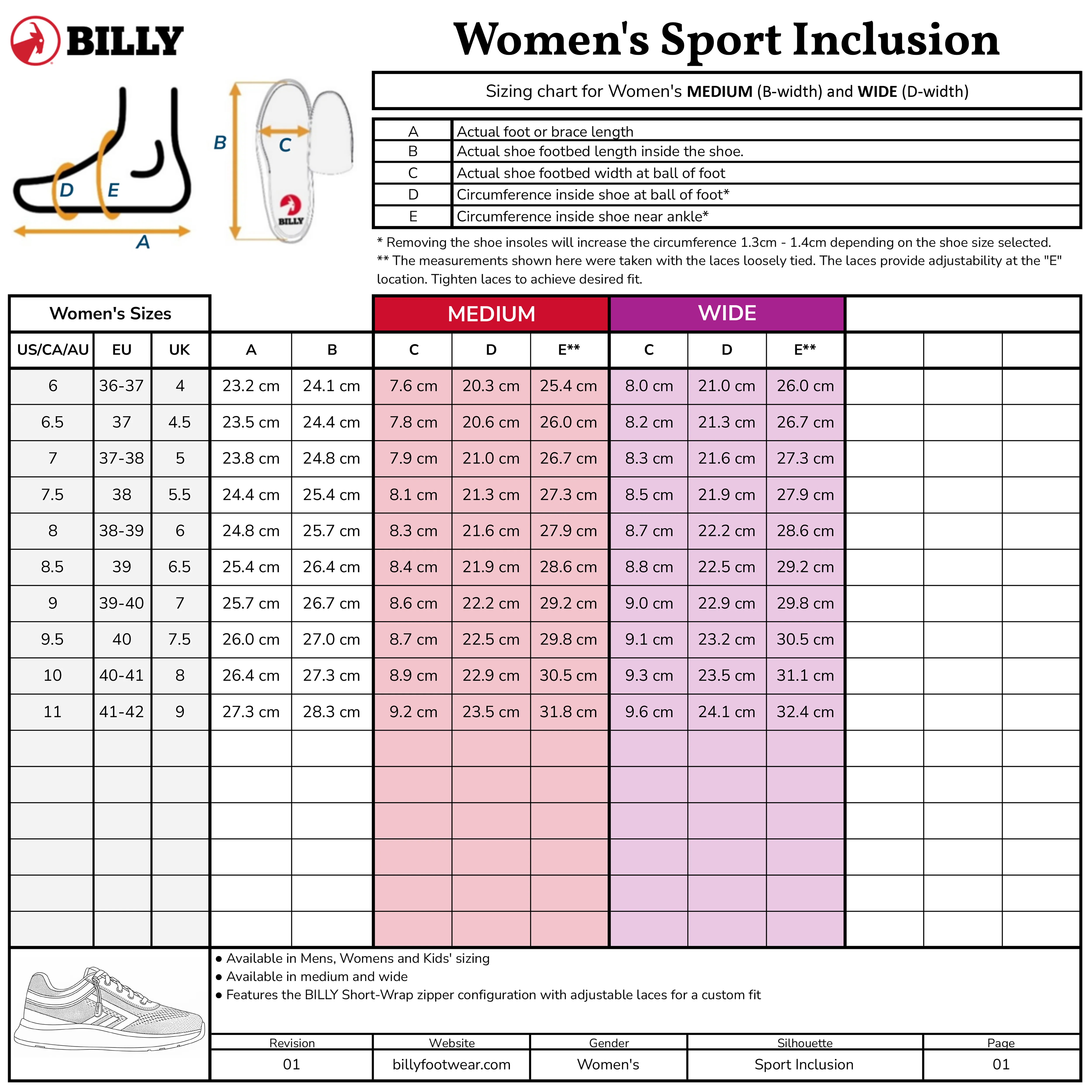 SALE - Women's Pink Marble BILLY Sport Inclusion - Image 6